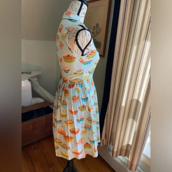 RARE Fervour Pie Dress ModCloth Size Small Lined - Picture 6 of 16